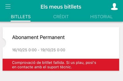 Una incidència en l’app Mou-te impedeix descarregar el QR dels bitllets i abonaments de bus en els sistemes iOS